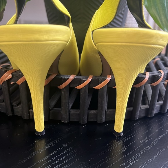 Chartreuse Aldo Slingback Pumps - Picture 6 of 8